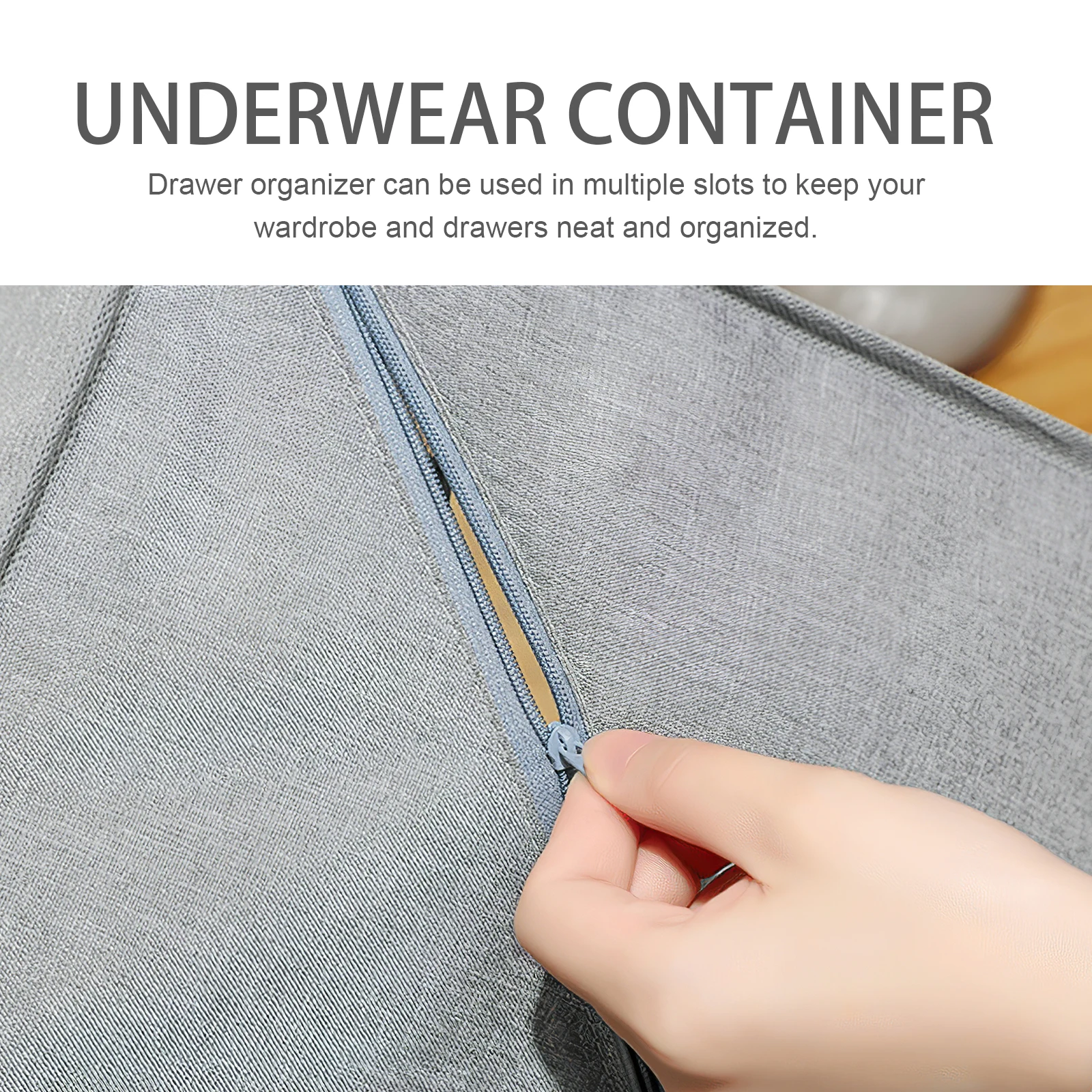 

2pcs Drawer Type Bra Underwear Sock Storage Box Foldable Closet Divider Fabric Container For Bedroom Wardrobe Underwear