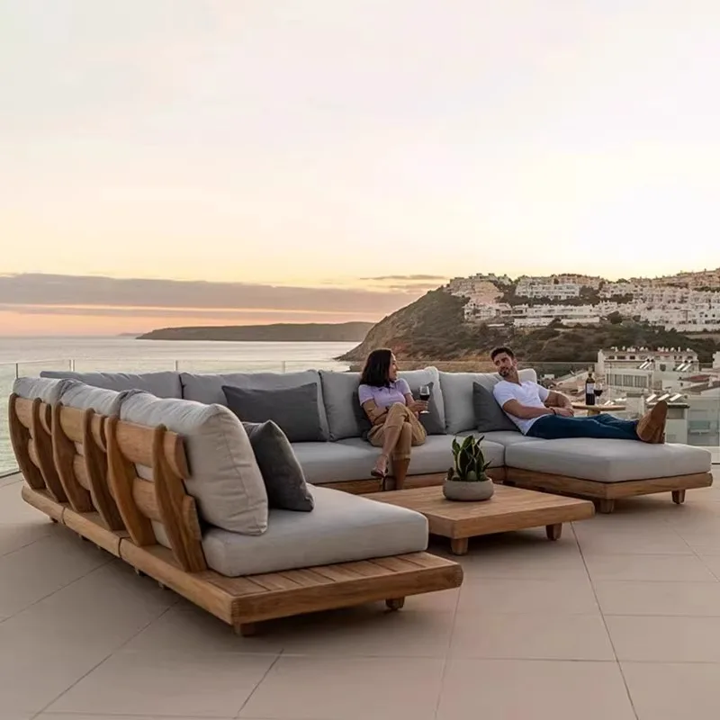 

Customizable Set di mobili da giardino esterni di design Set di mobili da giardino nordici Tappezzeria moderna Muebles De Patio