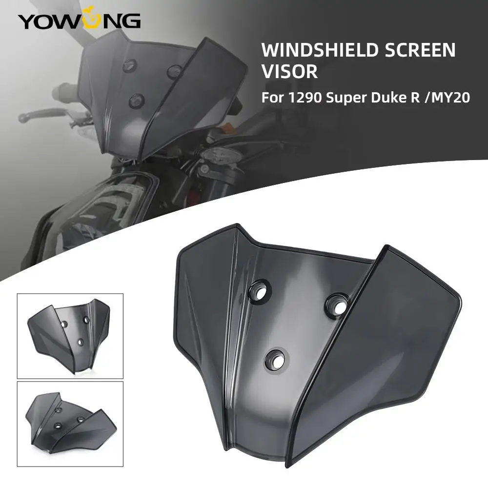 

Motorcycle Windshield For 1290 Super Duke R 2020 2021 2022 2023 2024 SuperDuke R MY20 Windscreen Deflectors Radiator Guard NEW