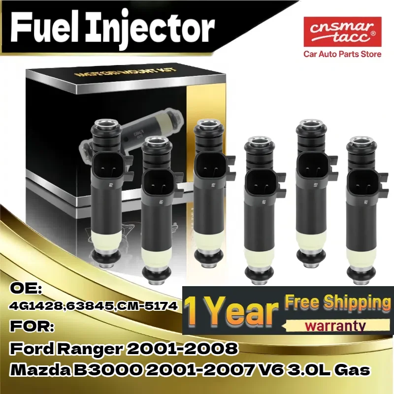 new-fuel-injector-800-1470n-4l5z9f593a-for-ford-ranger-mazda-b3000-30l-v6-2001-2008