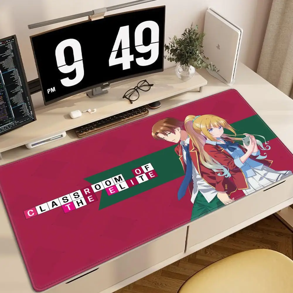 W-Welcome To The Classroom Of The Elite Mouse Pad Computer Mat Deskpad Laptop Keyboard Mat Office Large Landscape Mousepad