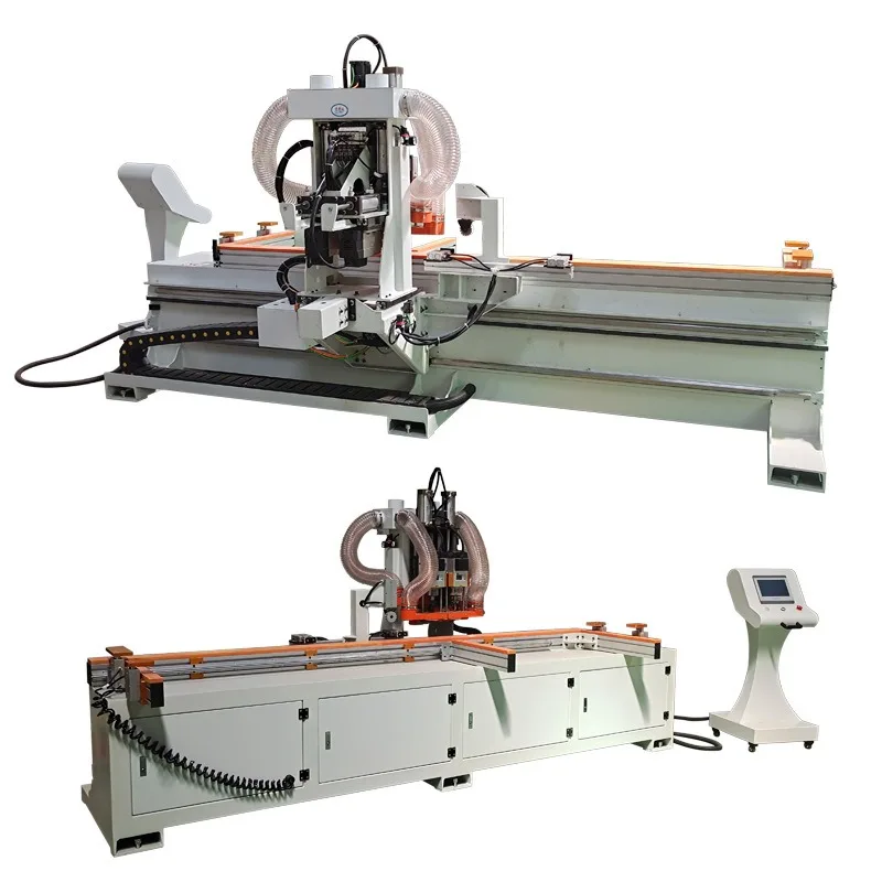 Hole and groove processing machine Wooden door production equipment Multi-purpose