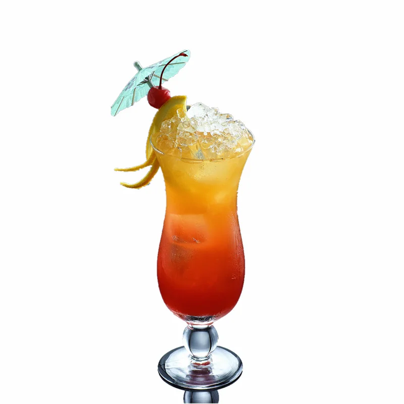 

420ml Bar Hurricane Cup Juice cup Glass cup tall drink special drink cold drink cocktail cup bead point cup Cocktail Tool