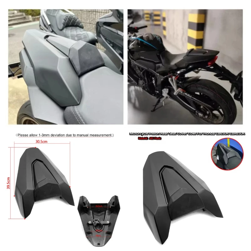 CB650R CBR650R Motorcycle Pillion Rear Seat Cover Cowl Solo Fairing Rear Tail Fit For Honda CB 650R CBR 650 R 2019-2022 2023