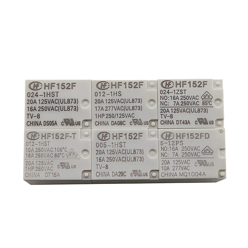 5PCS original relay HF152F-T-005/012/024/048 4-pin