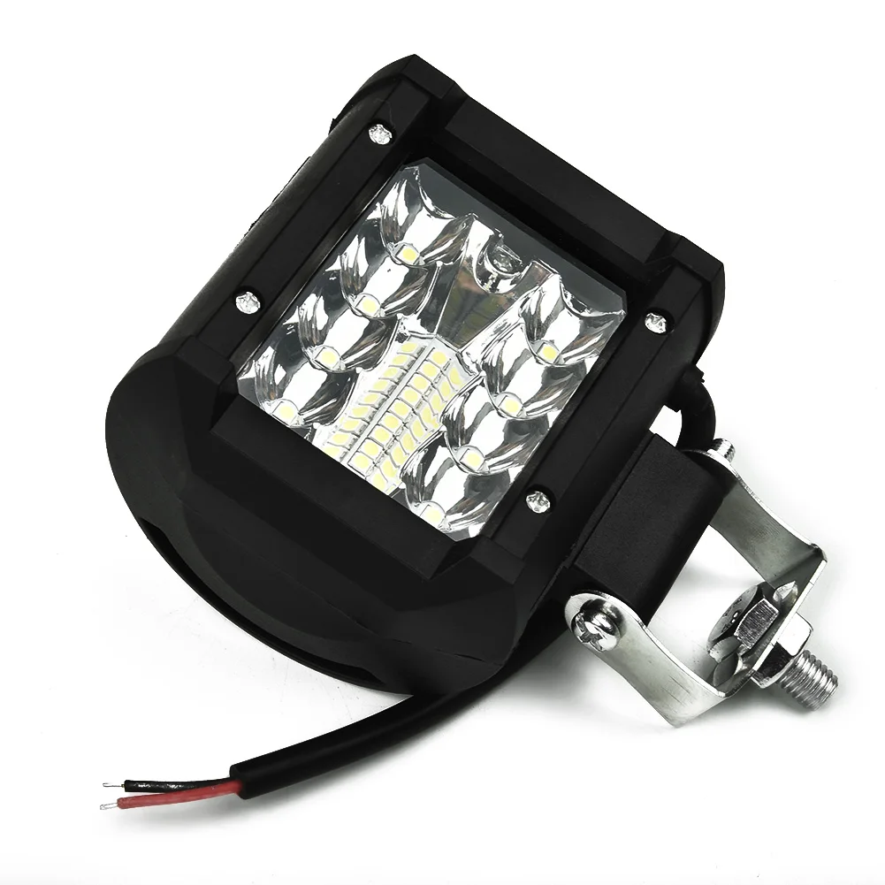 High Intensity LED Work Light Bar, 60W Flood Spot Lights for Offroad Car Truck SUV, Heating Elimination Design