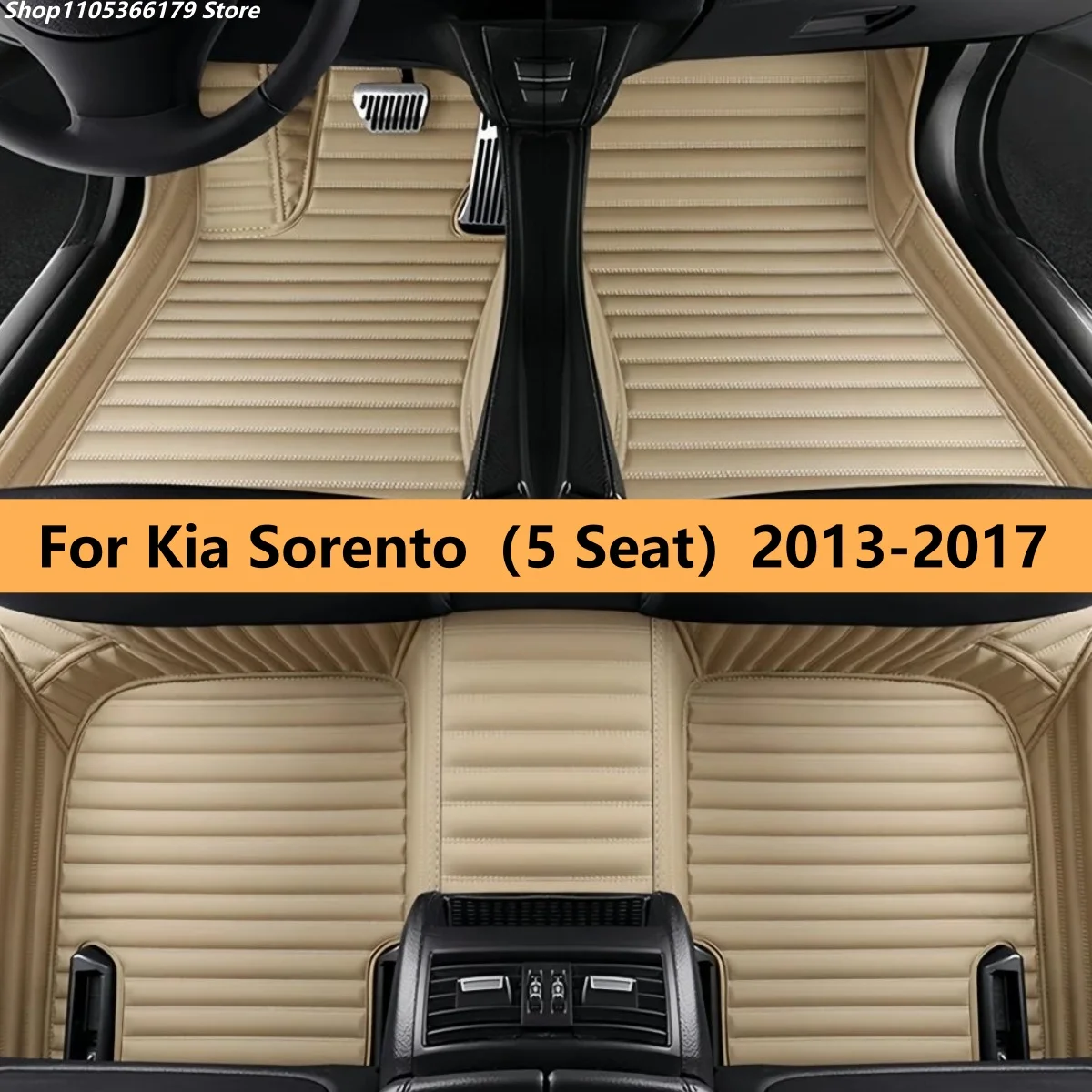 

Автомобильные коврики для Kia Sorento (5 мест) 2013, 2014, 2015, 2016, 2017 годов выпуска, индивидуальные аксессуары для интерьера автомобиля, ковровые покрытия.