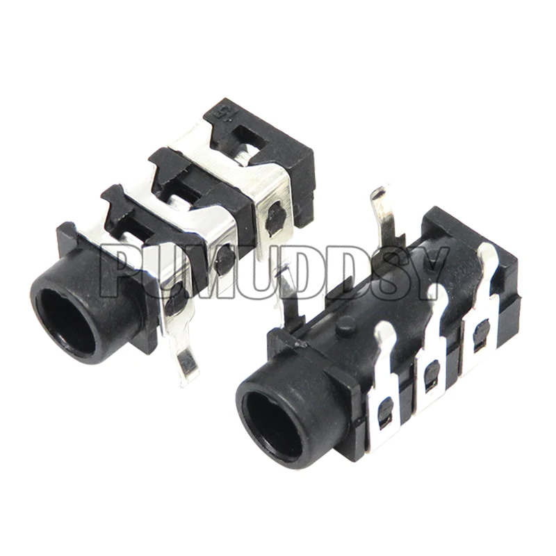 10PCS PJ-313 PJ313 DIP 5Pin 3.5mm Female Audio Connector Stereo Black Headphone Jack pumuddsy