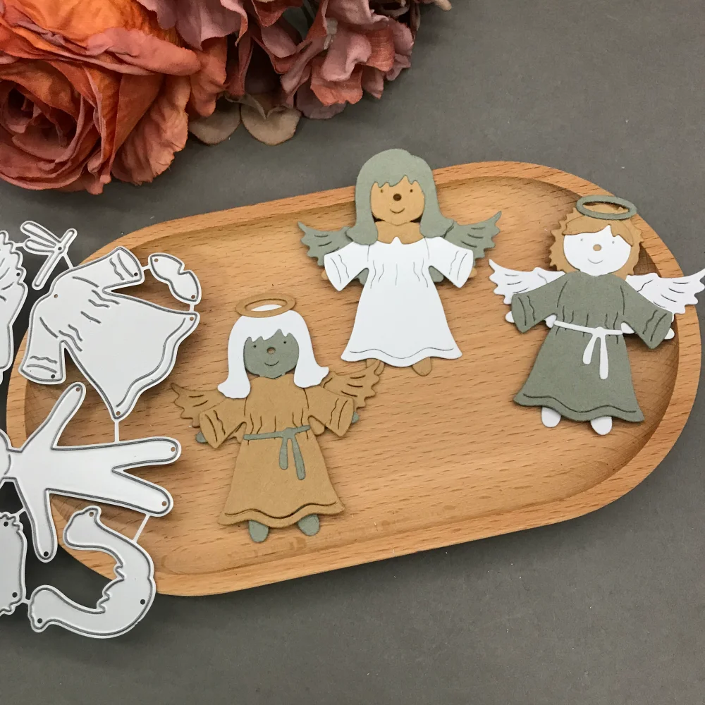 Angel Child Metal Cutting Dies Stencils For DIY Scrapbooking Decorative Embossing Handcraft Die CutsTemplate