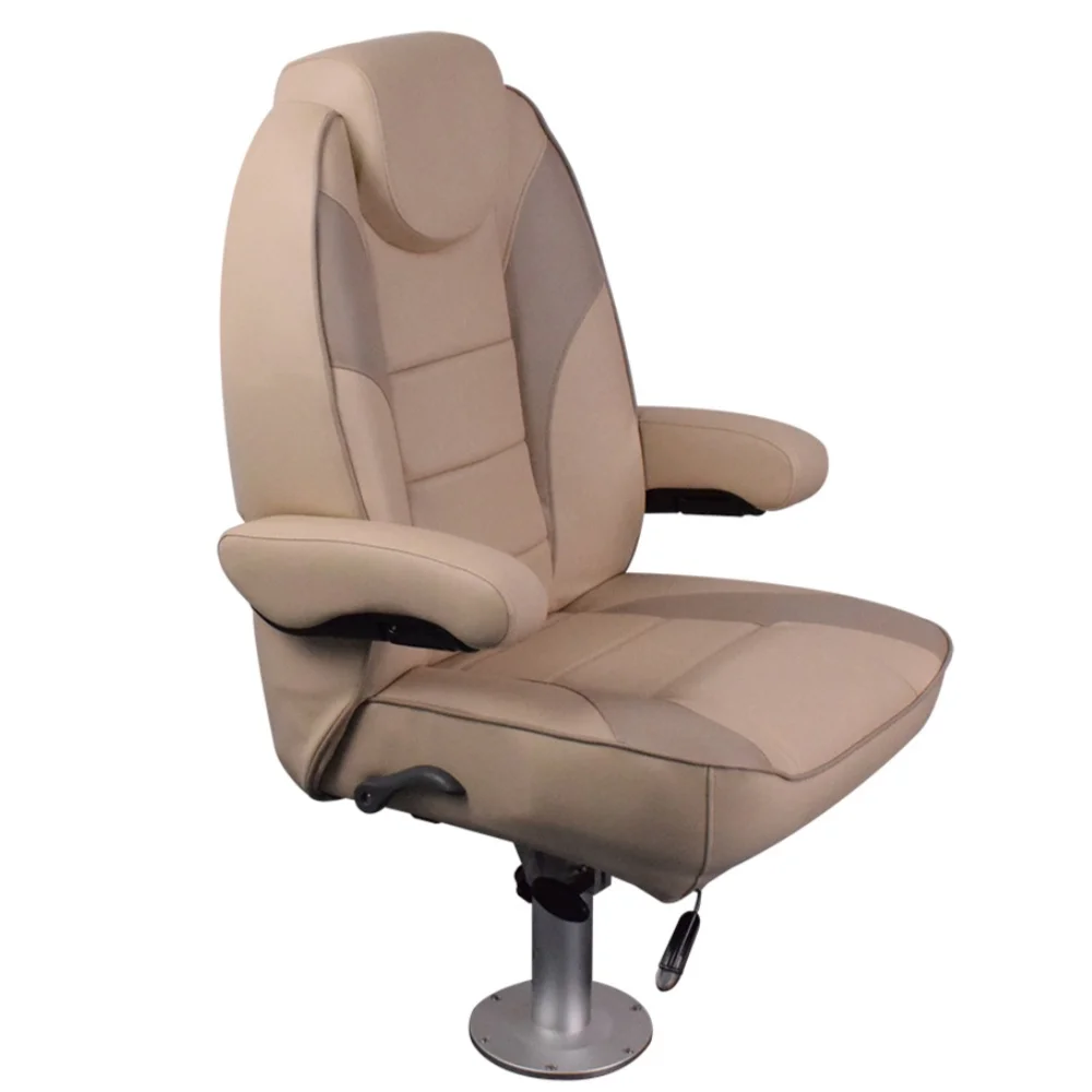 

Durable Suspension Absorber Pedestal Boat Seat with Armrestpromote sales