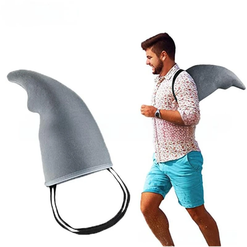 Haifischflossen-Kostüm, elastische Schulterbänder, einfach zu tragen, Hai-Cosplay-Kostüm-Requisiten für Kinder, Jungen, Mädchen,