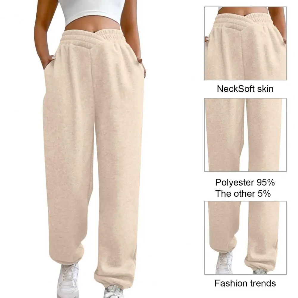 

Women Casual Trousers High Waisted Women's Sweatpants with Pockets Loose Fit Joggers for Athleisure Workout Comfort Soft Touch