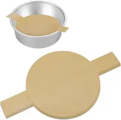 50/100Pieces Precut Circle Cake Pan Liners Round Parchment Paper Non-stick Parchment Paper with Lift Tabs for Baking