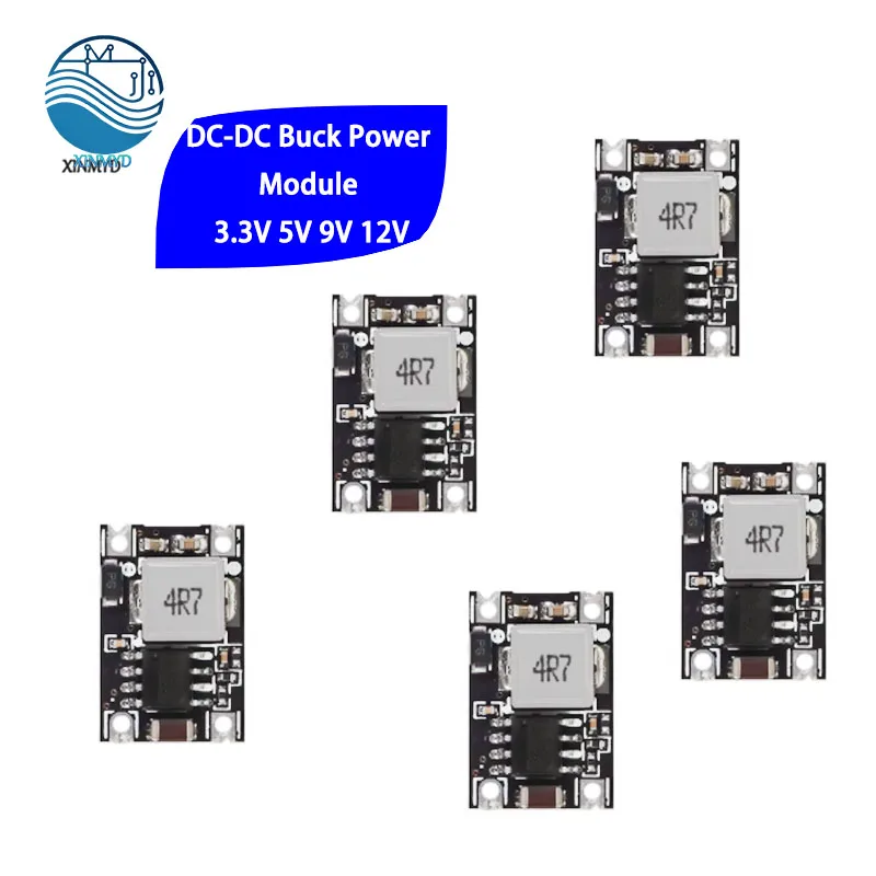 Picture 4: Buck Converter Step Power Supply Module 5V-30V To 3.3V 5V 9V 12V 3A Voltage Regulator for Car Motorcycle Battery DC-DC