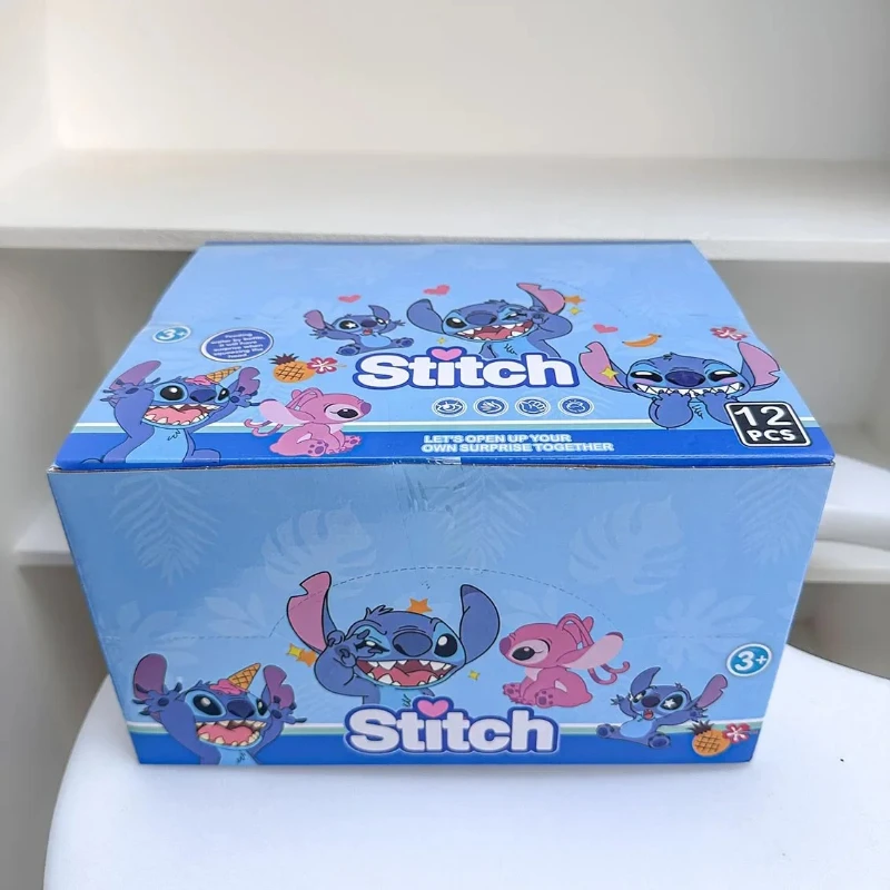 New Stitch Blind Box Suitcase Design Cute Cartoon Doll Toy Desktop Ornament Lilo & Stitch Kawaii Fashion Room Decor Kids Gift