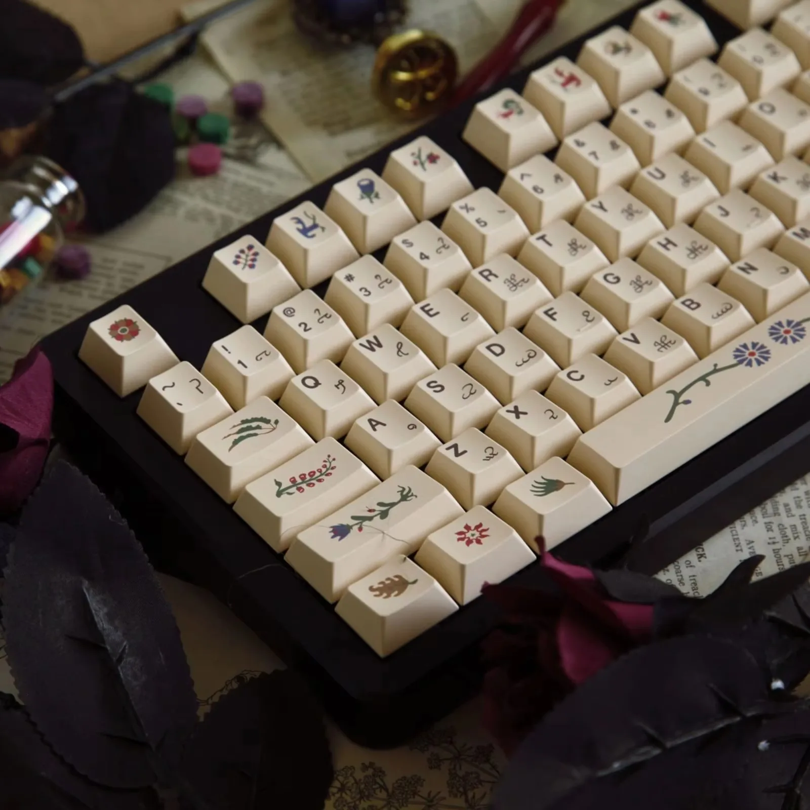 Vintage original sublimation atk68 magnetic axis wall thickness 1.7 keyboard keycaps