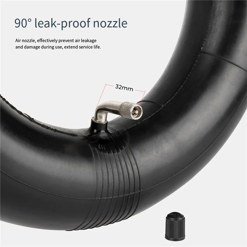 

HOES-90 Degree Replacement Inner Tube For 255X80 90/65-6.5 80/65-6.5 Tire Scooter (4-Pack)