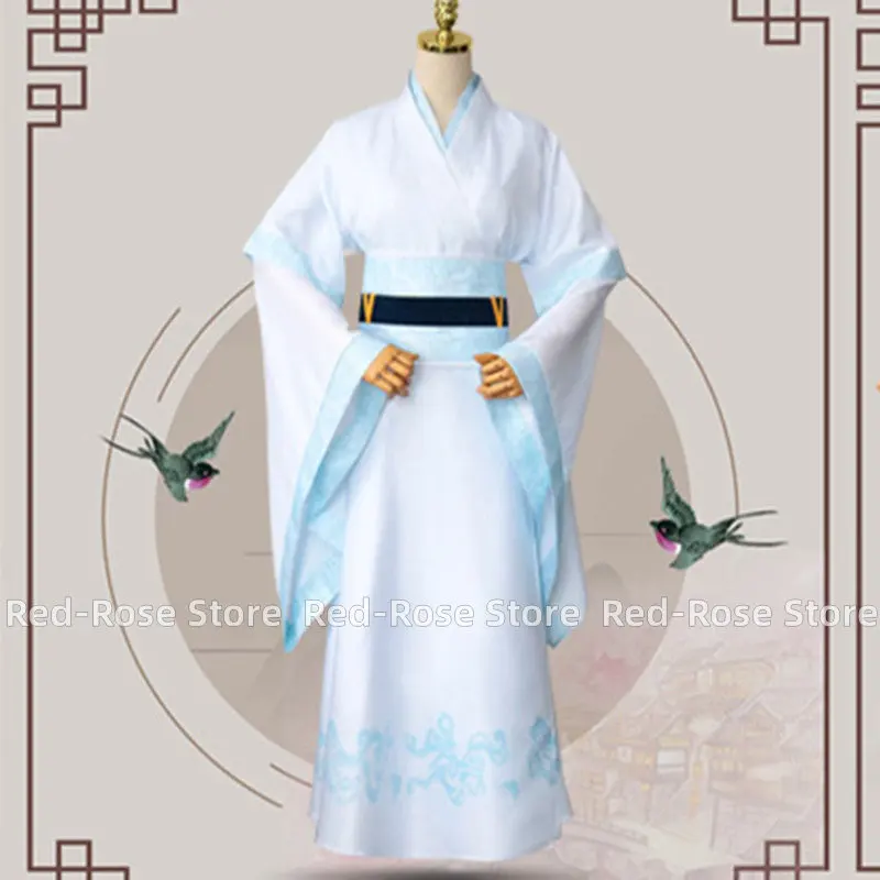 Mo Dao Zu Shi Lan Sizhui Lan Jingyi Cosplay Costume Grandmaster of Demonic Cultivation Men Hanfu Shoes Wig Halloween Costume