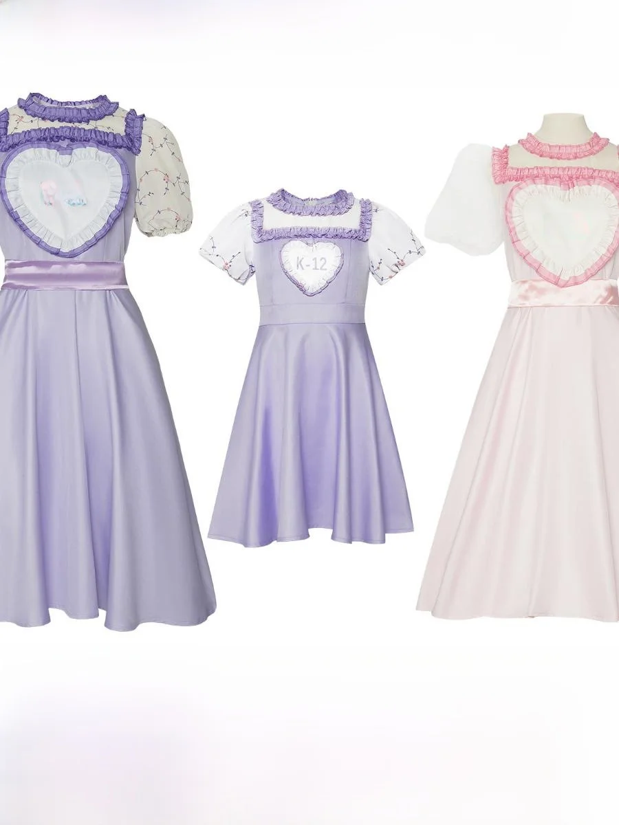 

Новый костюм на Хэллоуин, фиолетовый и розовый Dr School Life Cry, одежда для косплея, сценическая одежда, женская модная этническая одежда