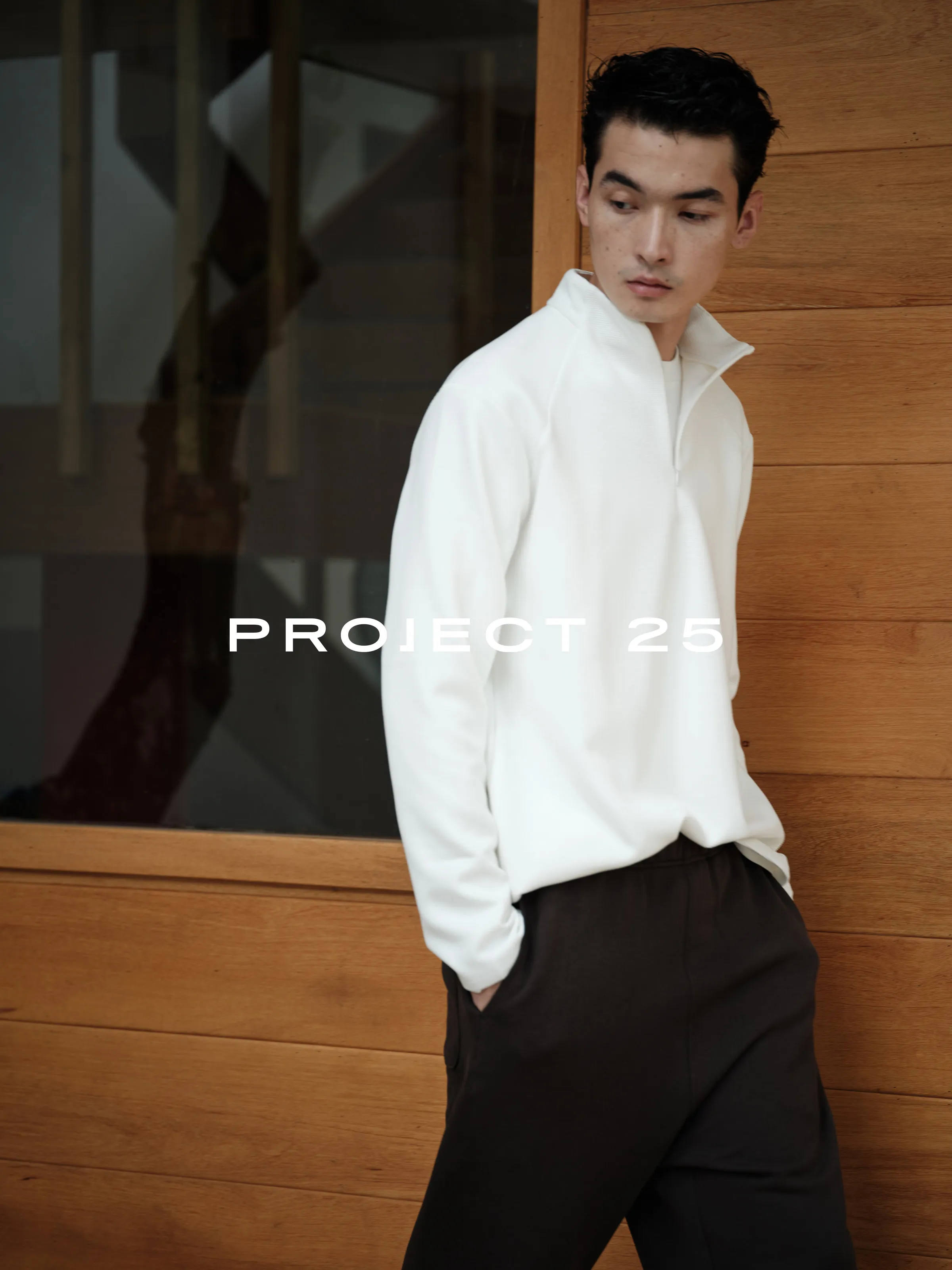 PROJECT 25 Men's Basic Waffle Knit Half Zip Stand Collar Sweatshirt Casual Long Sleeve Commute Sport Autumn Winter Wear