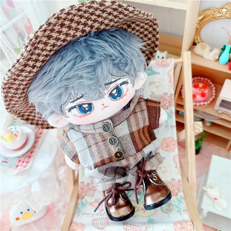 20CMDoll Clothes Normal Body Fat Body Nude Doll Retro Style One-piece Doll Accessories Kpop EXO Idol Dolls DIY Gift Toys