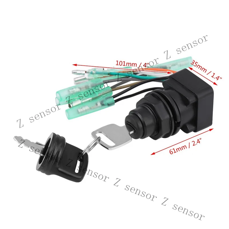 RRR+ Motor Ignition Key Switch Assembly For Outboard Control Box 37110-99E