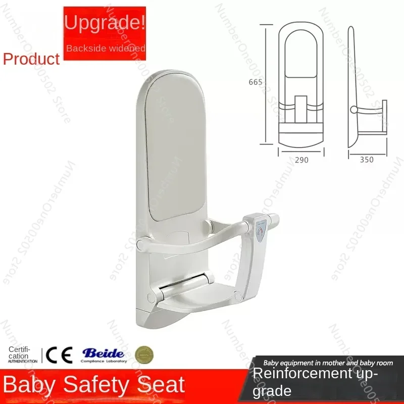 Wall mounted baby diaper changing table, in line with ergonomic design, folding baby diaper changing table