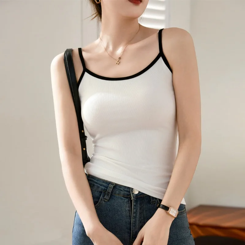 Kamizelka damska z czystej bawełny, nowy styl do noszenia na zewnątrz, kamizelka wewnętrzna