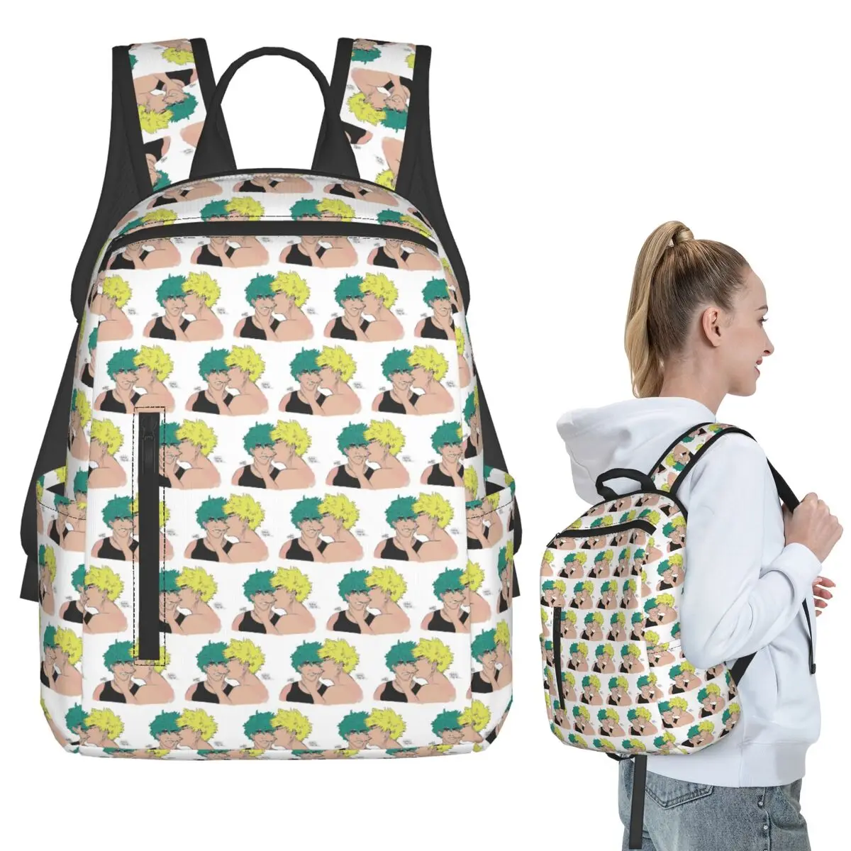 

Bakudeku Backpack Student BookBag Kids School Bag Computer Shoulder Bags Men Women
