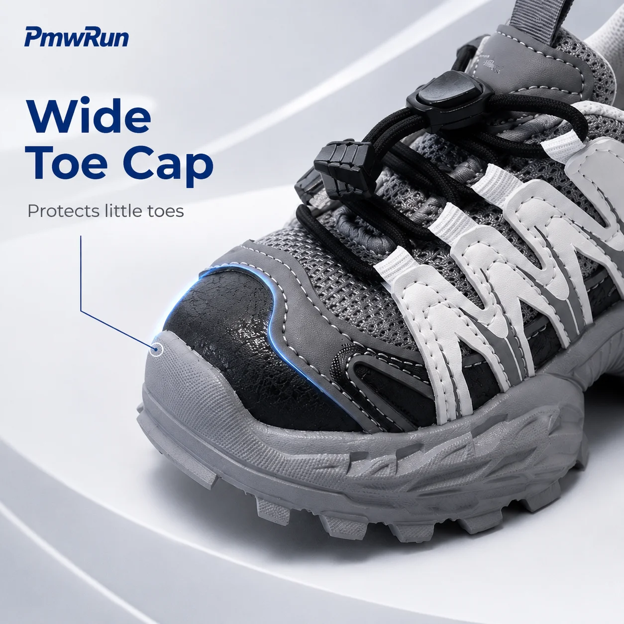 Trend Fashion Sport Shoes For Children PU Leather Waterproof Kid's Sneakers Ergonomics Anti-slippery Boy's Girl's Running Shoes