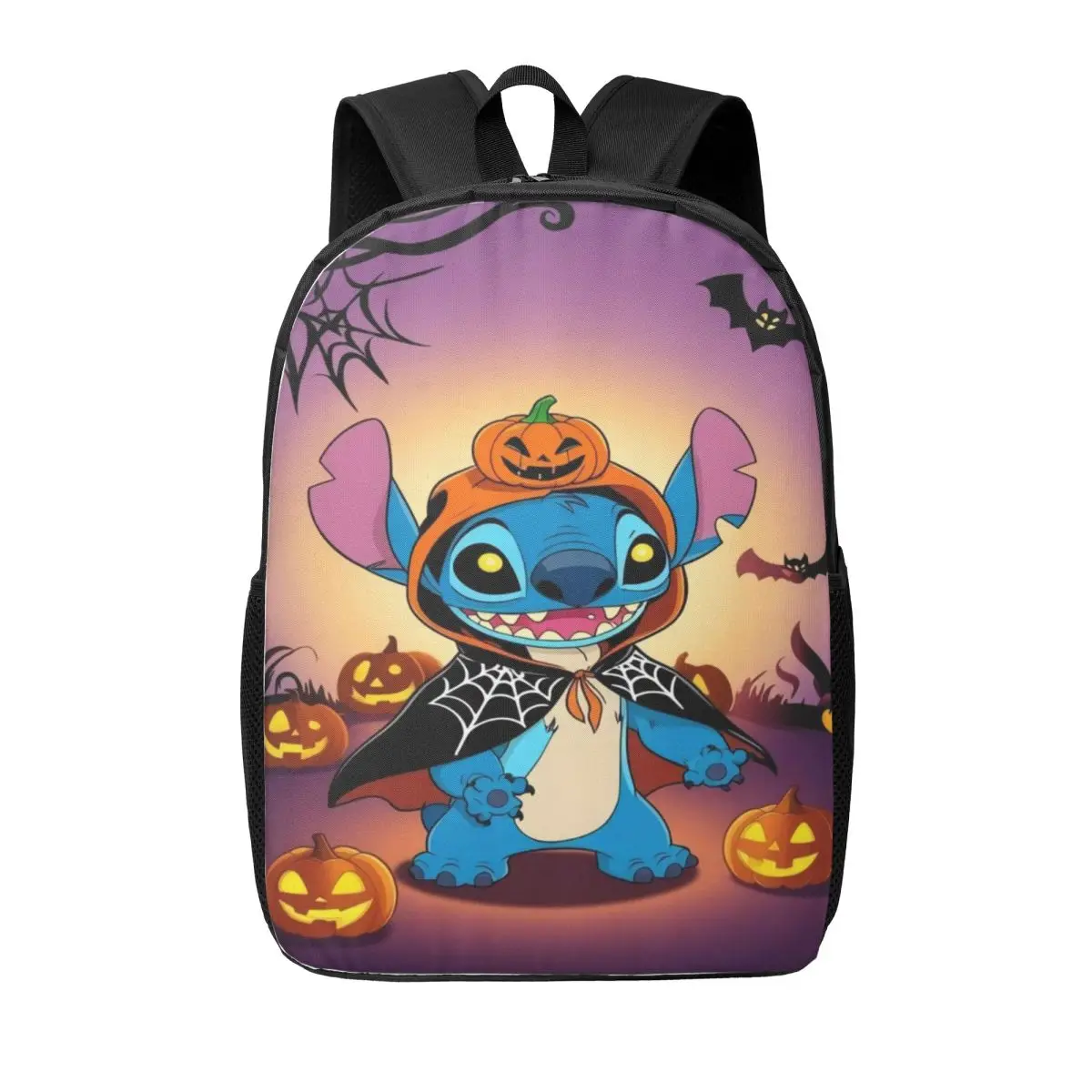 

Custom Halloween Stitch Backpacks for Men Women Waterproof College School Bag Print Bookbags