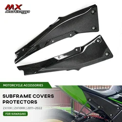 Motorcycle Carbon Fiber Subframe Covers Protectors Seat Side Panels For KAWASAKI NINJA ZX10R ZX10RR ZX 10R 10RR 2011-2024 2023