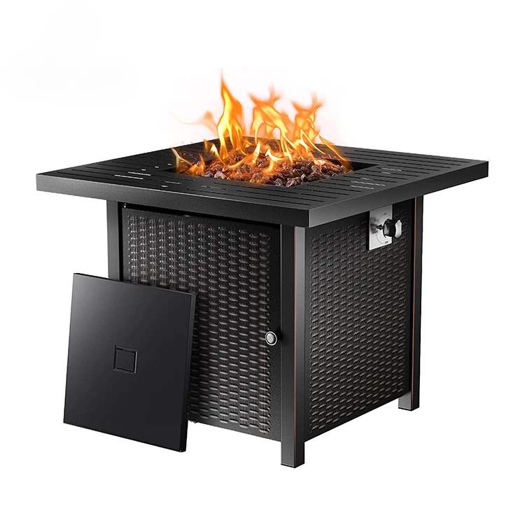 forOutdoor Square Fire Pit Table 50,000 BTU Gas Fire Pit Propane Gas Fire Pit Table For Outside