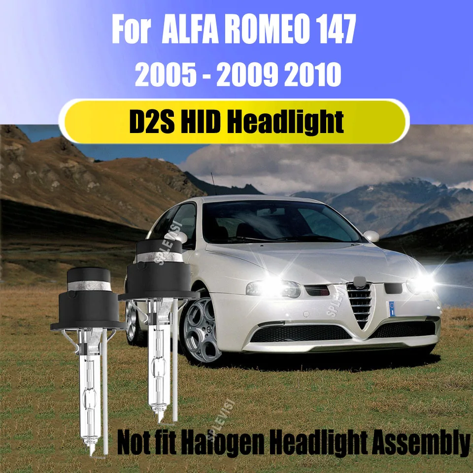 

2Pcs of 6000K 35W D2S HID Xenon Bulb Headlight Direct Replacement Front Light For ALFA ROMEO 147 2005 2006 2007 2008-2010