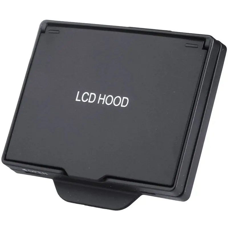 ABZZ-For Nikon D600 D610 Compatible 2In1 LCD Screen Protector Sun Shade Hood Cover Guard -Up Design