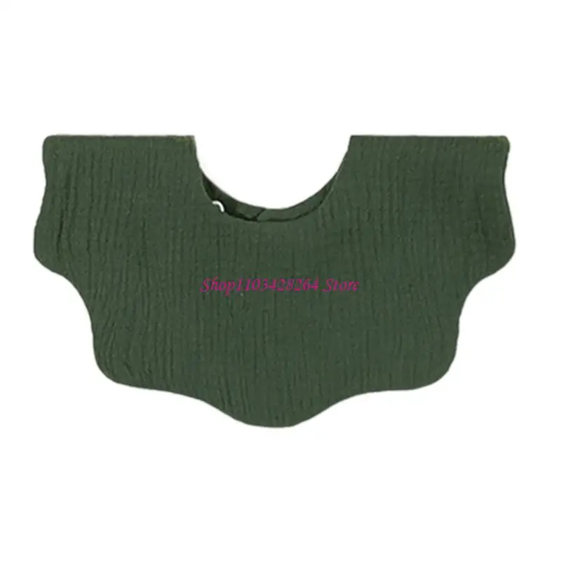 

Baby Mouth Wipe Cloth Cotton Drooling Bib 4-Layer Teething Bib Feeding Towel G2TD