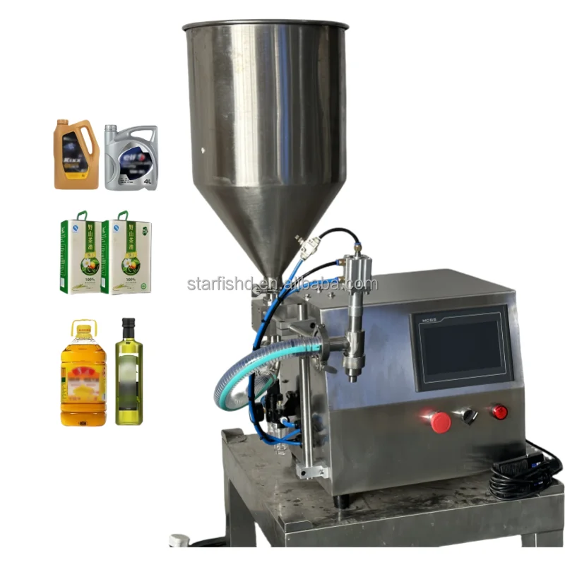 

Online Wholesalers' Semi-Automatic Beer Can & Bottle Water Perfume Liquid & Gear Pump Filling Machine For 500ml Beverages & Oils