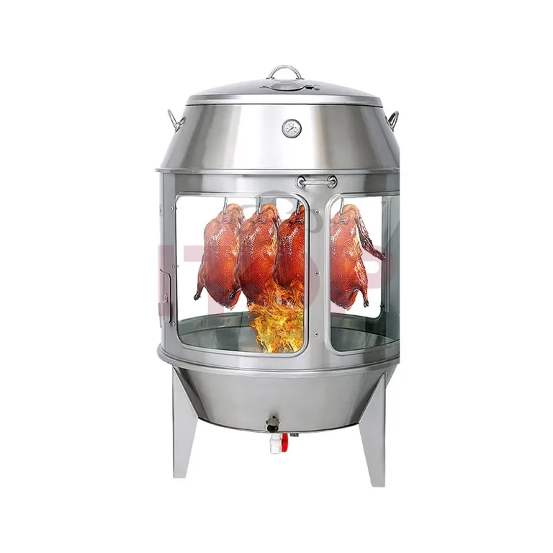 Commercial Charcoal Grilled  Meat Chicken Turkey Pork Pig Duck Rotating Roaster Oven