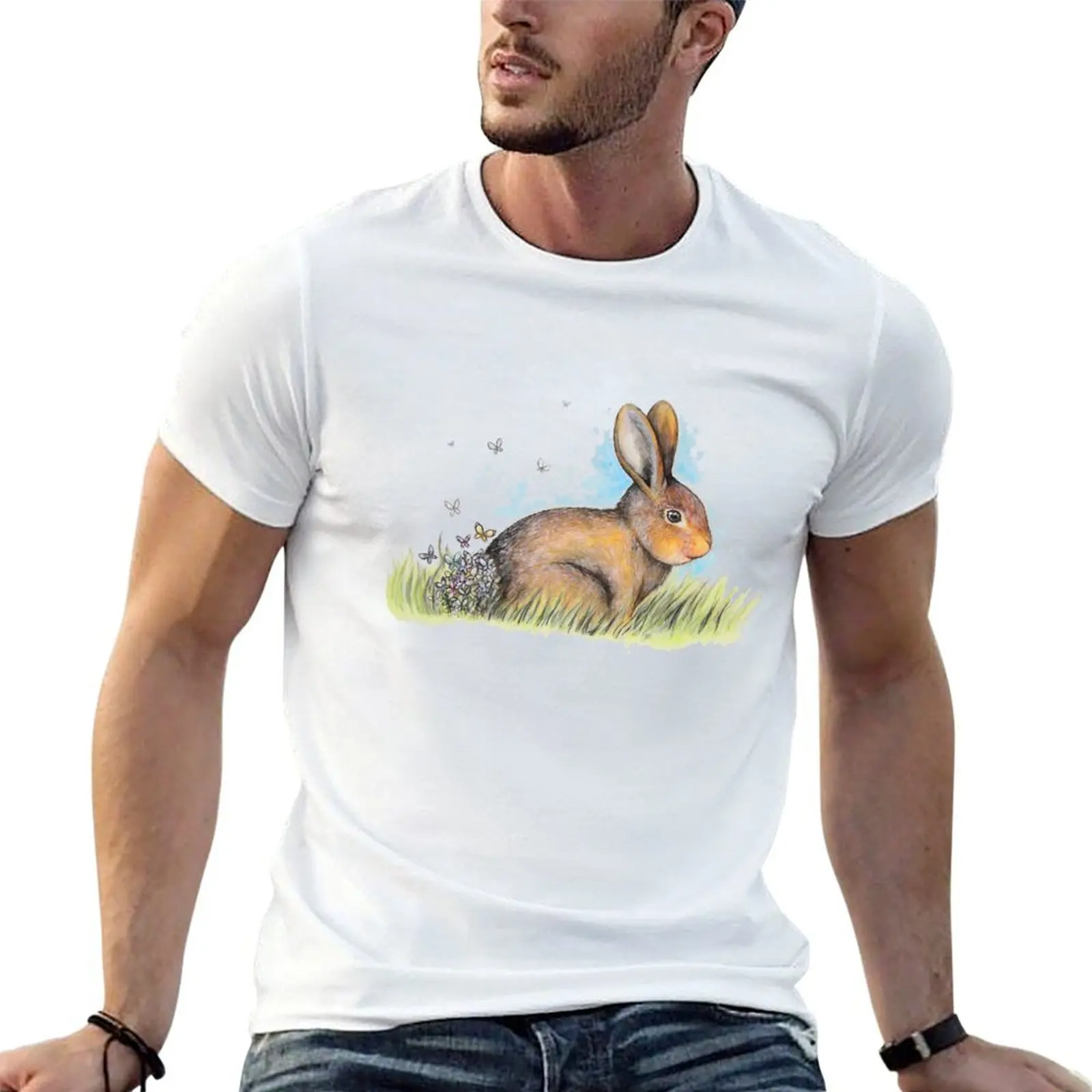 

man shirt cotton designer T-Shirt t designer t 100% shirt men Flutterbunny t shirts brand luxury
