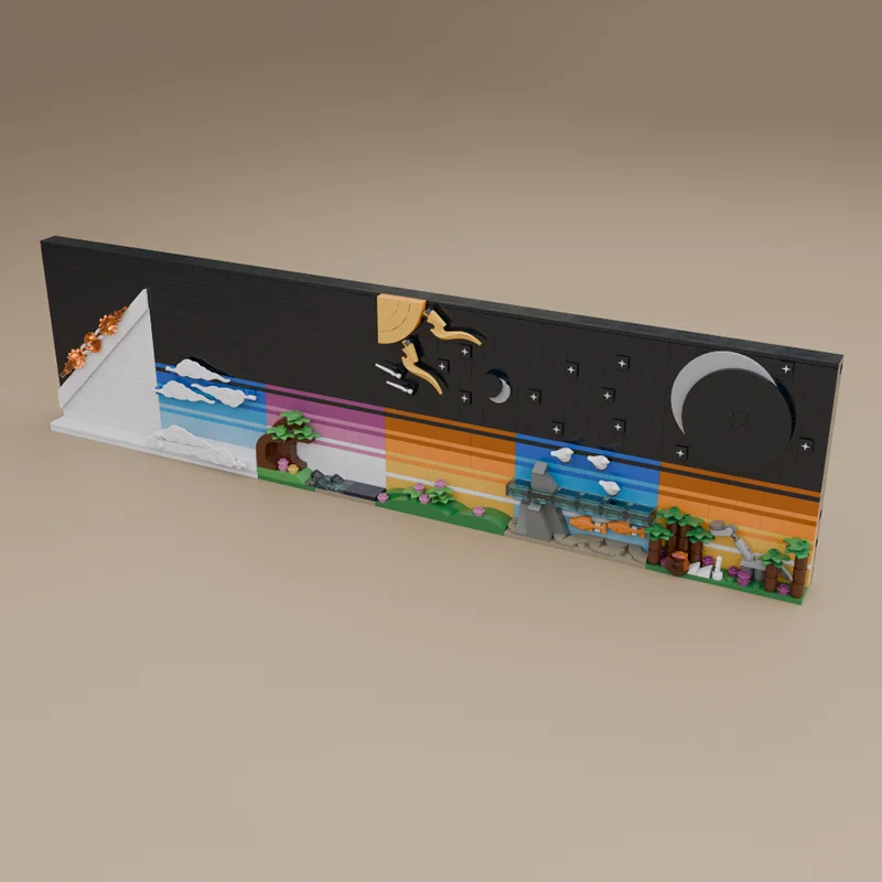 1065 pçs moc contos criação ícones modelo blocos de construção arquitetura presentes natal montar brinquedo diy educação ideia criativa