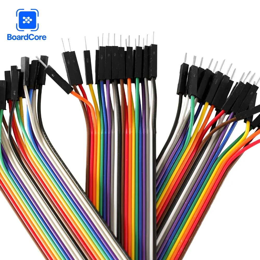 60-300 قطعة 20 سنتيمتر 20Pin دوبونت خط أنثى إلى أنثى ، ذكر إلى أنثى + ذكر إلى ذكر إلى أنثى لتقوم بها بنفسك اللوح طقم أسلاك توصيل معزز