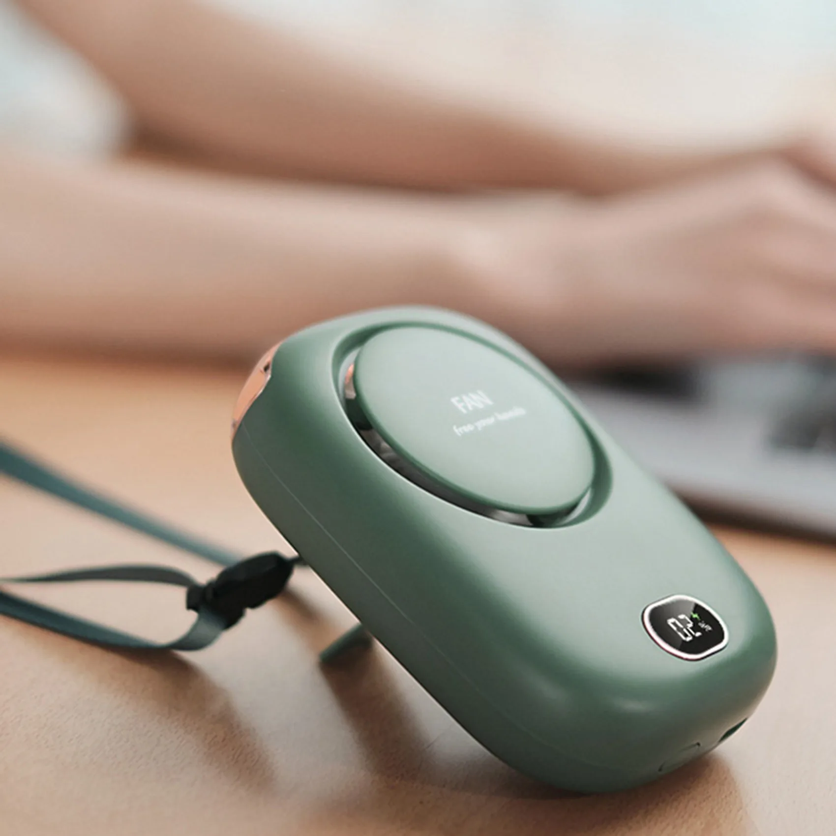 

A94E-2Pcs Fan USB Cooler Rechargeable Ventilador Travel Handheld Portable Silent Small Electric Cooling Fans,Pink & Green