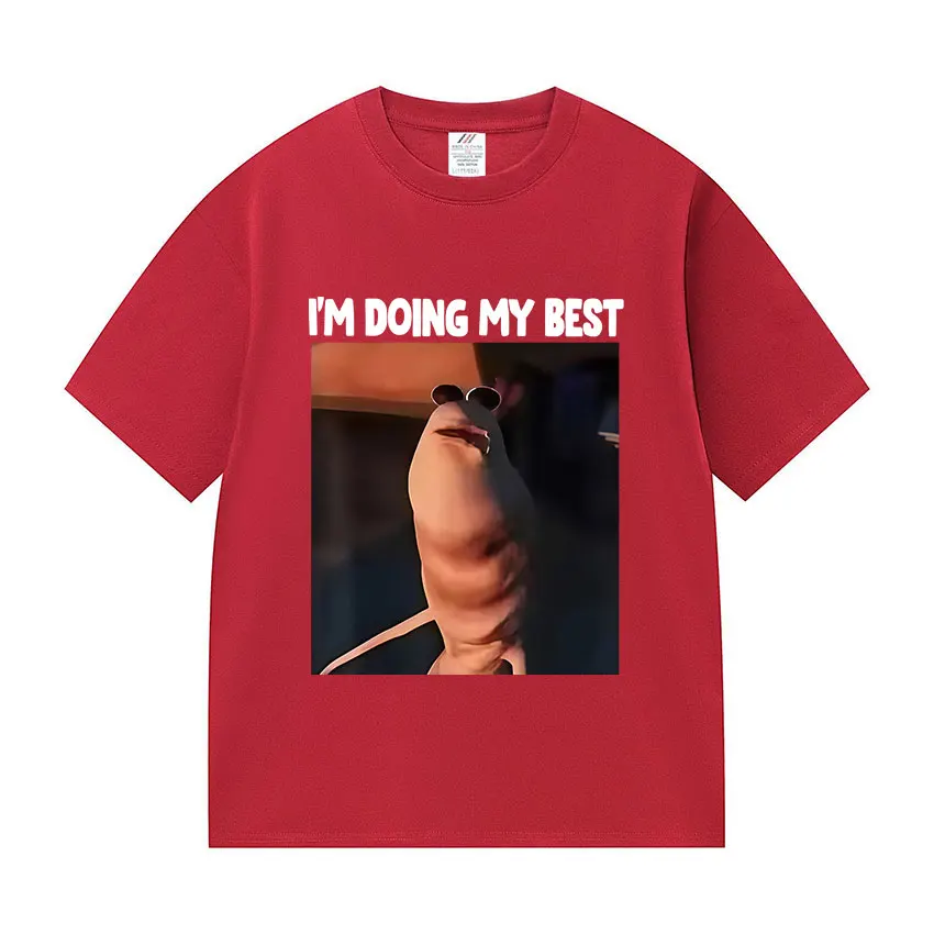 مضحك أنا أفعل أفضل ماركوس دودة ميمي تي شيرت الرجال النساء عادية عالية الجودة موضة تي شيرت ريترو المتضخم القطن تيز #3