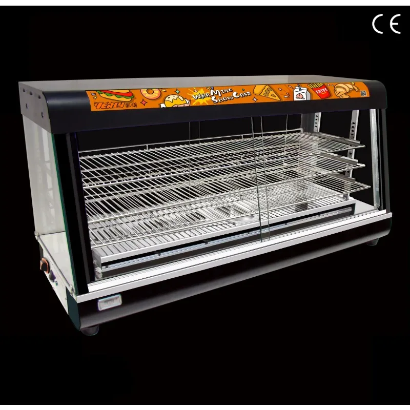 design Luxurious Glass display food warmer/ warming showcase BV-809D