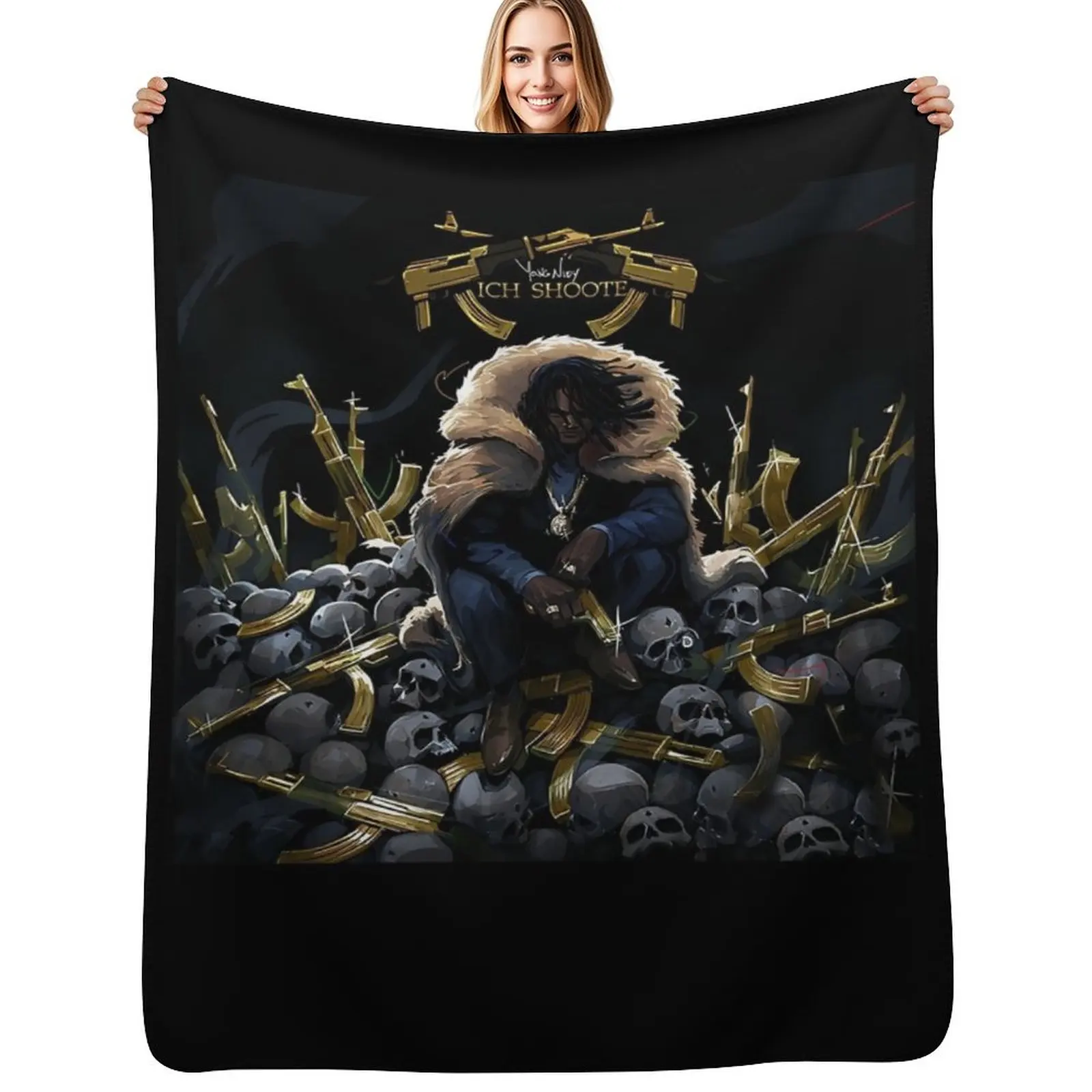 Skull Snake Young Rapper Classic- Young Hip Hop Vintage Throw Blanket bed plaid Cute Plaid Moving Blankets
