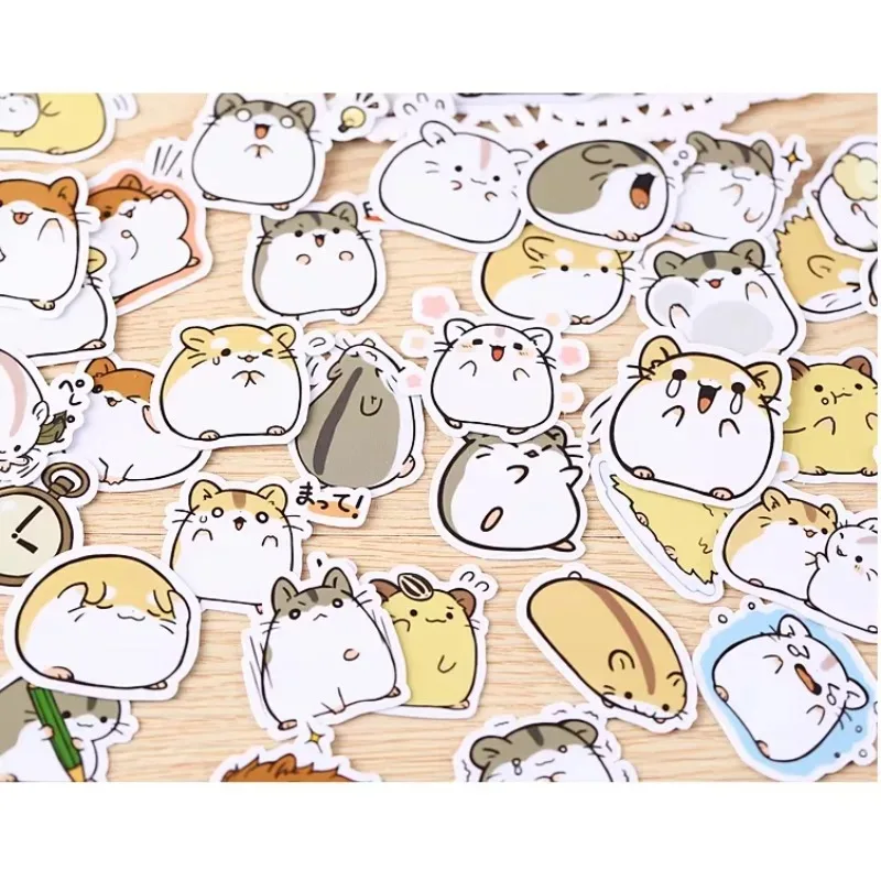 39pcs Creative Kawaii Self-made Small Hamster Stickers Beautiful Stickers /decorative Sticker /DIY Craft Photo Albums