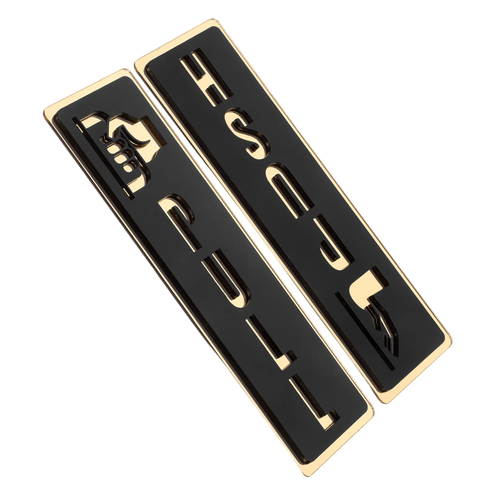 2 Stück Acryl-Push-Pull-Türschild-Aufkleber, klarer Schriftzug, selbstklebend, für Büro, Geschäfte, Cafés, Laden, Türaufkleber