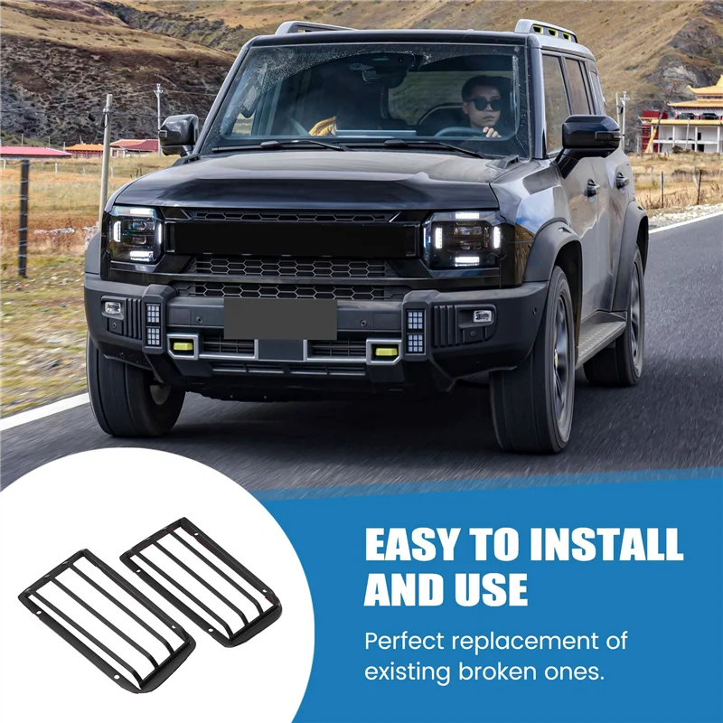 

Рамка переднего бампера автомобиля, передняя и задняя противотуманная фара, защитные чехлы для Cherry Jetour Traveller T2 2023 2024-AS55