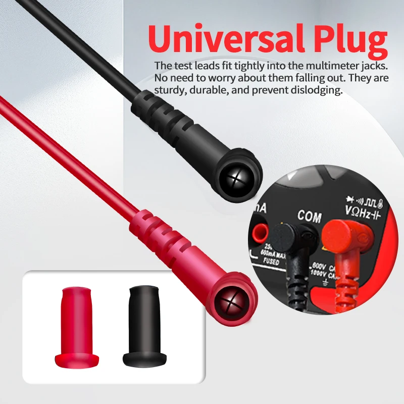 ZOYI Penguji Multimeter Canggih 1000V 10A Digital Multimeter Jarum Ultra Halus Kawat Kepala Pena Silikon Aksesori Multimeter