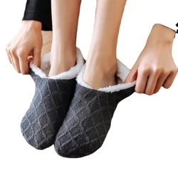 Womens Floor Socks Autumn Winter Wool Lamb Wool Warm Non-Slip Home Thickened Confinement Sockings Sleeping Soft Slippers